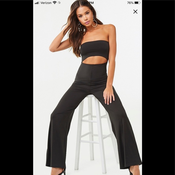Black cut out jumpsuit - Picture 2 of 3